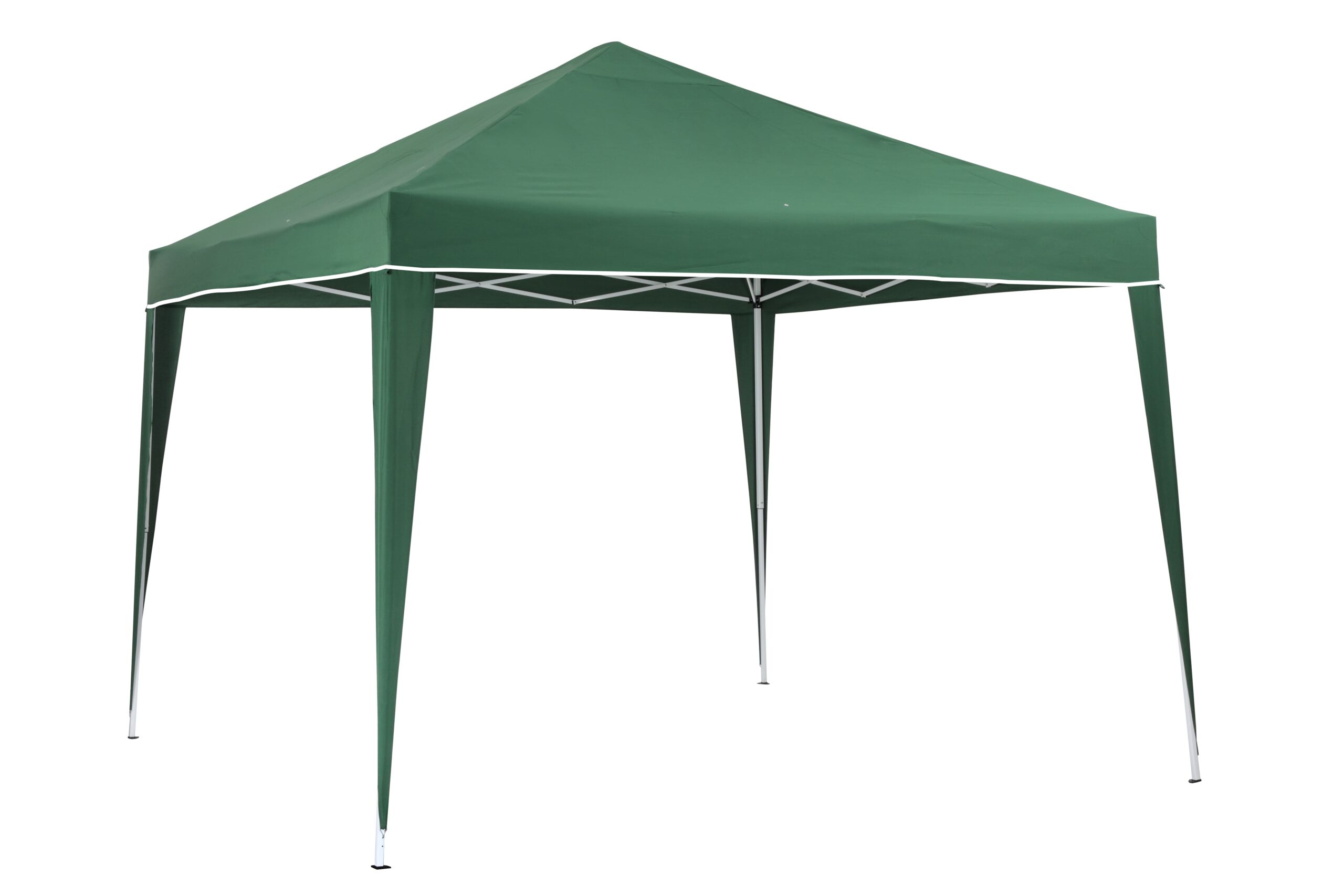 Carpa deluxe verde lateral derecha silueteada.