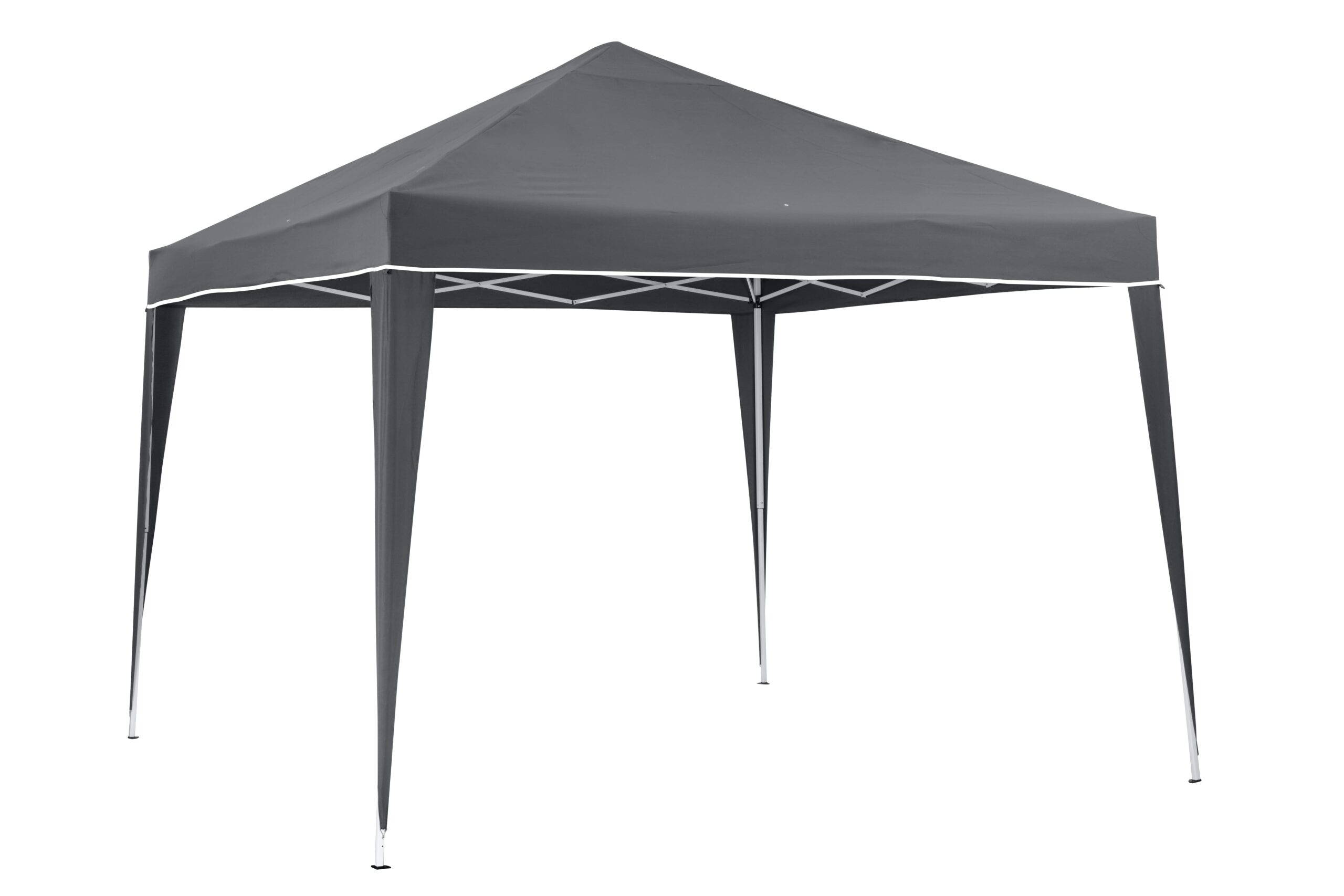 Carpa deluxe 3x3 gris lateral derecha.