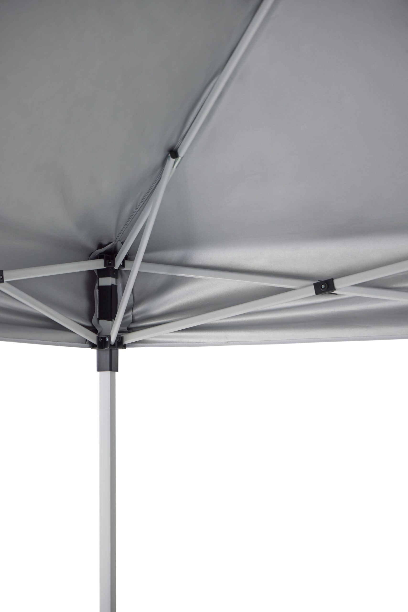 Sistema de click superior montaje Carpa Deluxe verde.