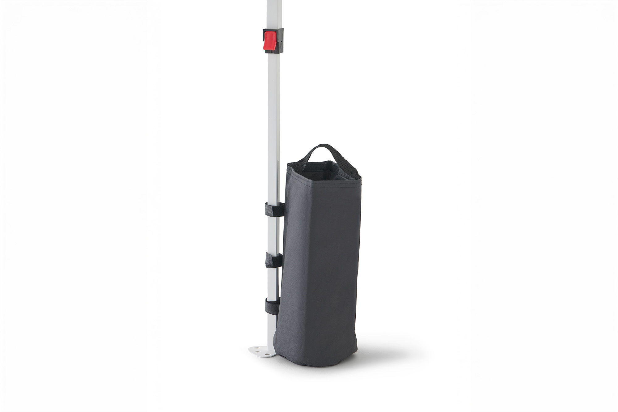 Sistema de click superior montaje Carpa Deluxe verde.